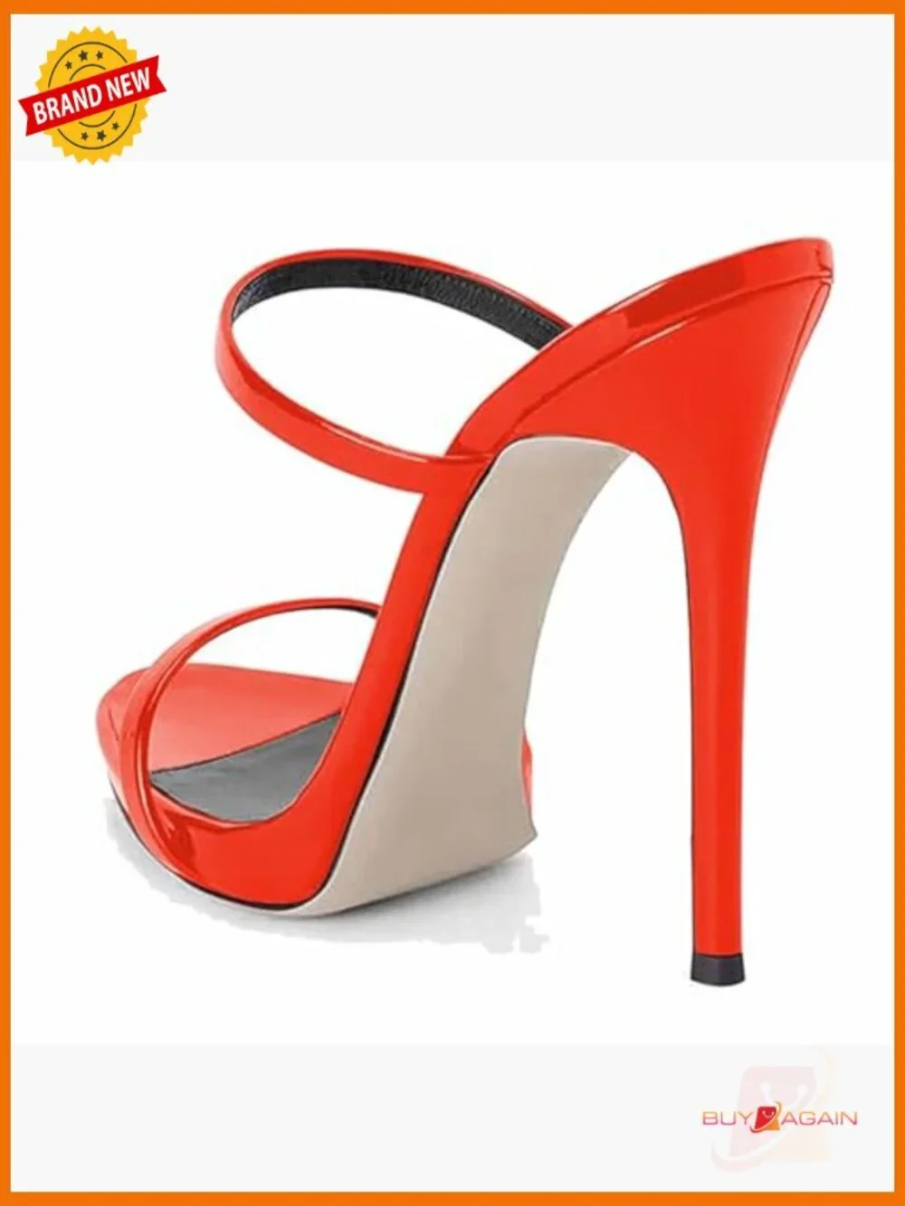Women's Platform Stiletto Heels Open Toe Mules Slip On Party Shoes
